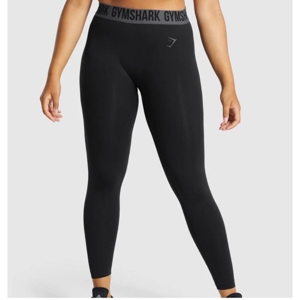 Gymshark Black Seamless Leggings High Waist‎ Sculpt Fit Womens Small